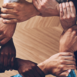 Diverse-Team-Holding-Arms