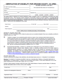Disabling Condition Form